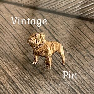 Vintage Bulldog Lapel Pin MACK TRUCK Dog Collectible Brooch Tie Tack